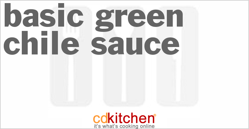 Basic Green Chile Sauce - CDKitchen.com