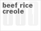 recipe for beef-rice creole