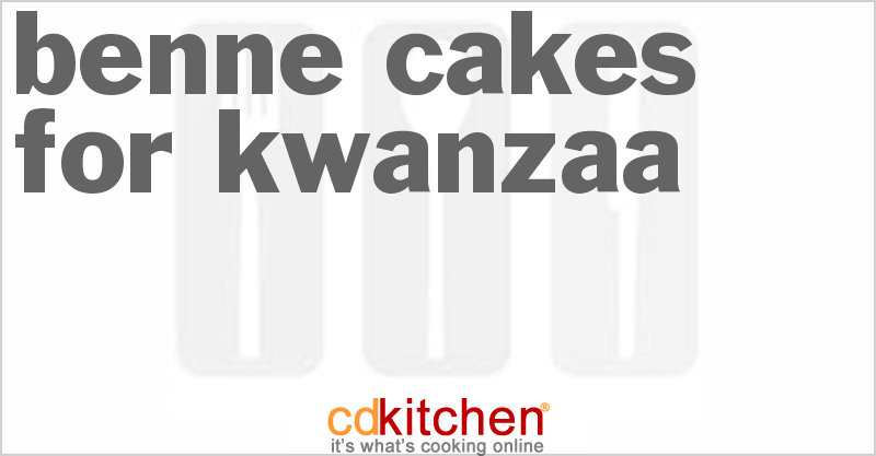 Benne Cakes For Kwanzaa - CDKitchen.com