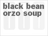 recipe for black bean-orzo soup