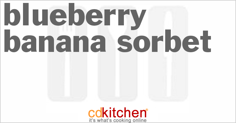 Blueberry-Banana Sorbet - CDKitchen.com
