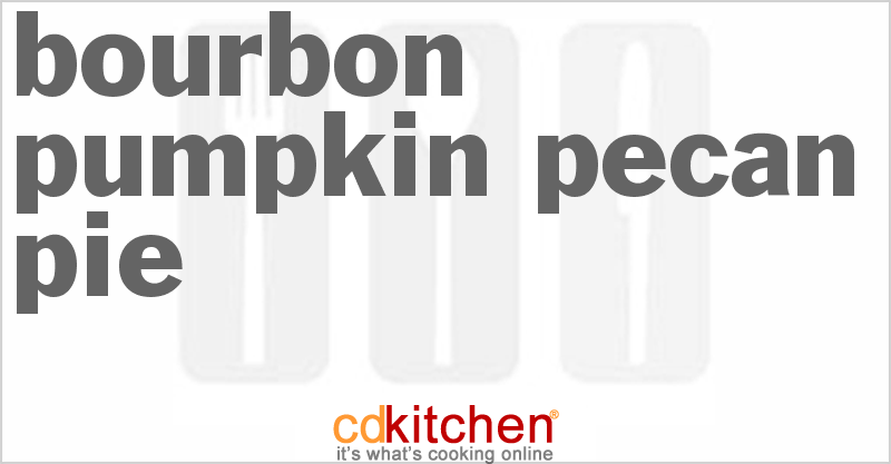 Bourbon Pumpkin Pecan Pie - CDKitchen.com