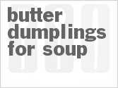 recipe for butter dumplings for soup