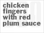 recipe for chicken fingers with red plum sauce