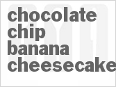 recipe for chocolate chip banana cheesecake