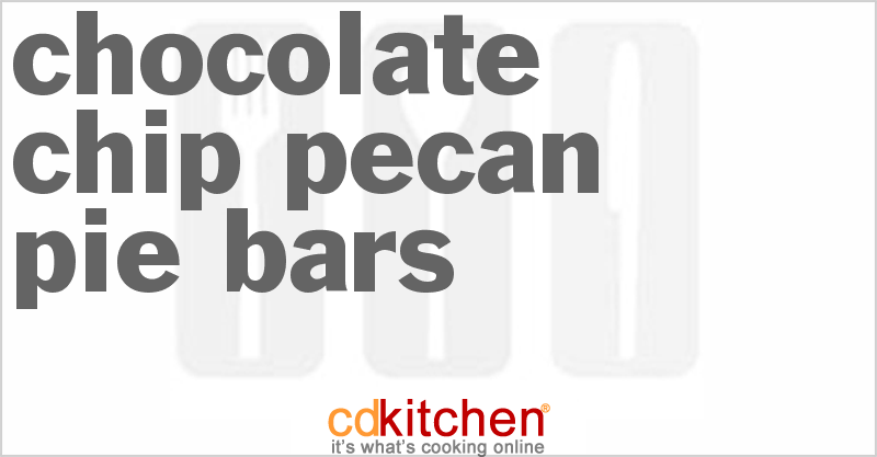 Chocolate Chip Pecan Pie Bars - CDKitchen.com
