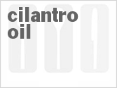 recipe for cilantro oil