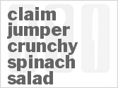 recipe for claim jumper crunchy spinach salad