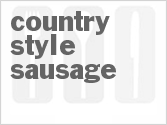 recipe for country-style sausage