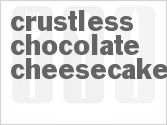 recipe for crustless chocolate cheesecake