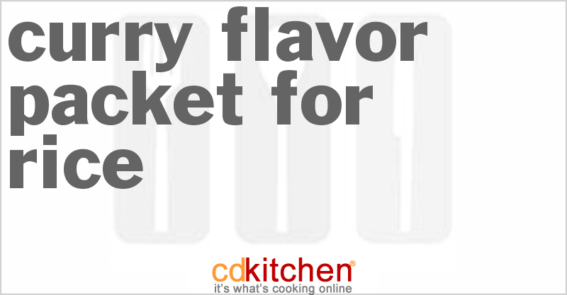 Curry Flavor Packet for Rice - CDKitchen.com