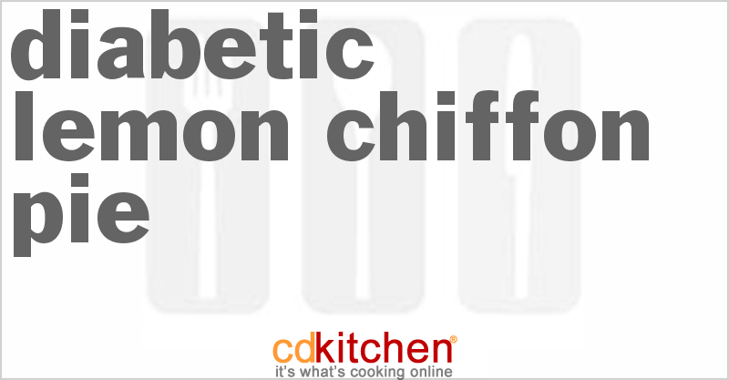 Diabetic Lemon Chiffon Pie - CDKitchen.com