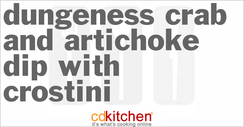Dungeness Crab And Artichoke Dip With Crostini - CDKitchen.com