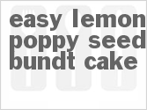 recipe for easy lemon poppy seed bundt cake