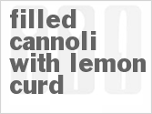 recipe for filled cannoli with lemon curd