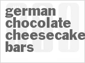 recipe for german chocolate cheesecake bars