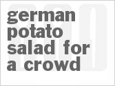 recipe for german potato salad for a crowd