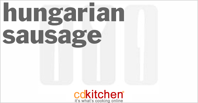 Hungarian Sausage - CDKitchen.com