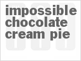 recipe for impossible chocolate cream pie