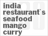 recipe for india restaurant's seafood mango curry