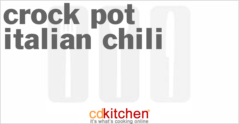 Italian Chili - CDKitchen.com