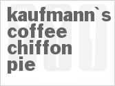recipe for kaufmann's coffee chiffon pie