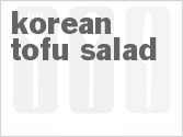 recipe for korean tofu salad