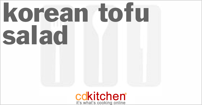 Korean Tofu Salad - CDKitchen.com