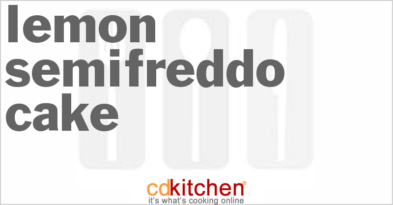 Lemon Semifreddo Cake - CDKitchen.com