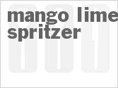 recipe for mango-lime spritzer cocktail