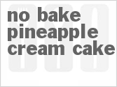 recipe for no-bake pineapple cream cake