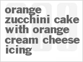 recipe for orange zucchini cake with orange cream cheese icing