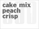 recipe for cake mix peach crisp