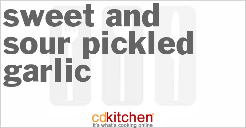 Sweet And Sour Pickled Garlic - CDKitchen.com