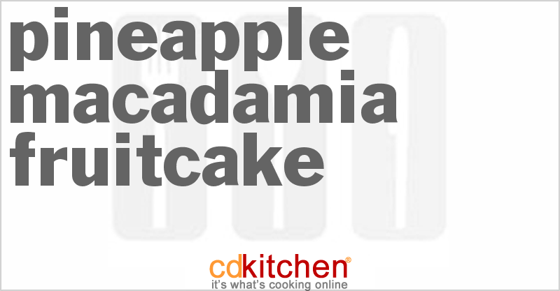 Pineapple-Macadamia Fruitcake - CDKitchen.com