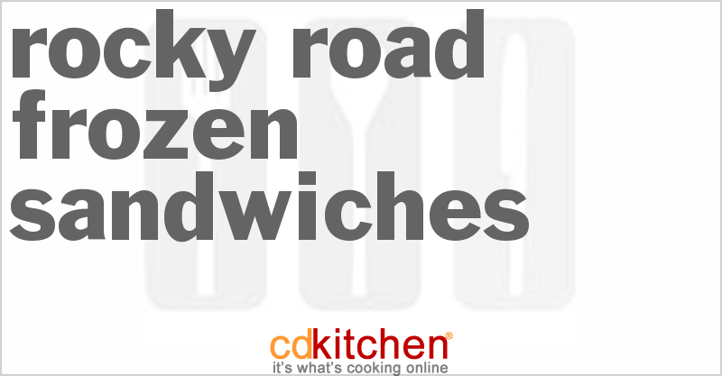 Rocky Road Frozen Sandwiches - CDKitchen.com