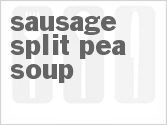 recipe for sausage split-pea soup