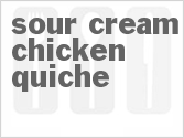 recipe for sour cream chicken quiche