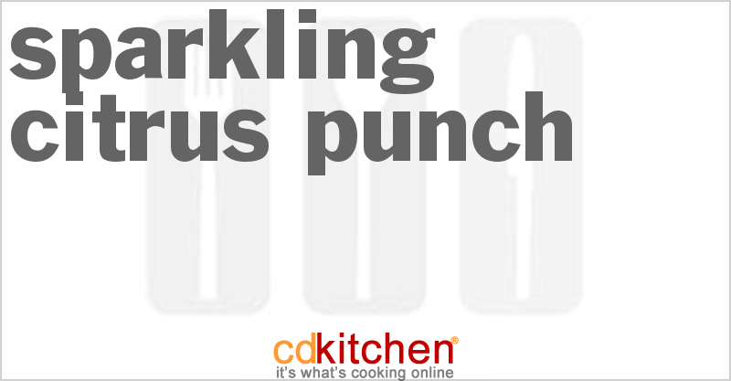 Sparkling Citrus Punch - CDKitchen.com