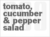 recipe for tomato, cucumber & pepper salad