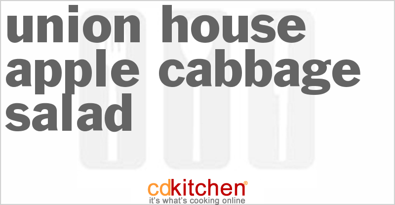 Union House Apple Cabbage Salad - CDKitchen.com