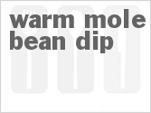 recipe for warm mole bean dip
