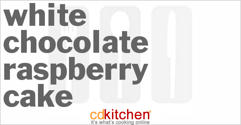 White Chocolate Raspberry Cake - CDKitchen.com