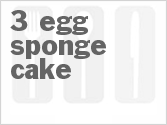 recipe for 3 egg sponge cake