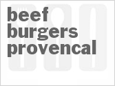 Beef Burgers Provencal