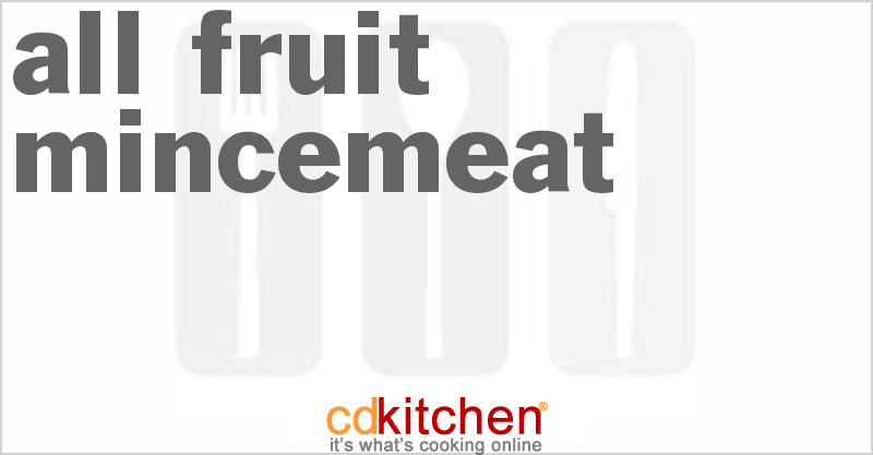 All-Fruit Mincemeat - CDKitchen.com