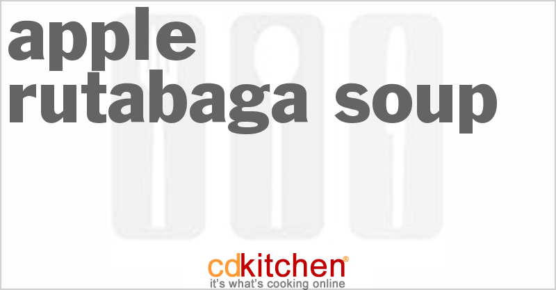 Apple-Rutabaga Soup - CDKitchen.com