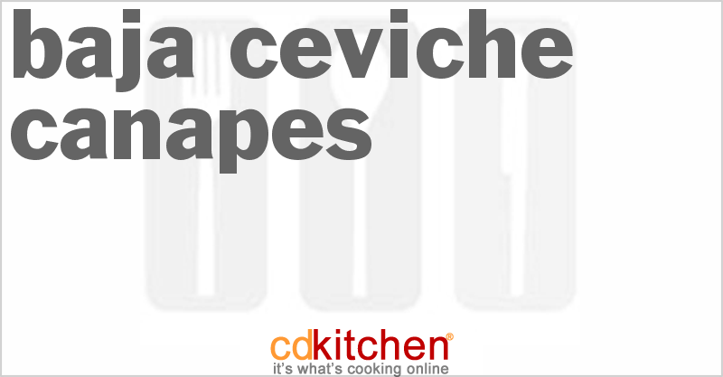 Baja Ceviche Canapes - CDKitchen.com