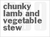 recipe for chunky lamb and vegetable stew