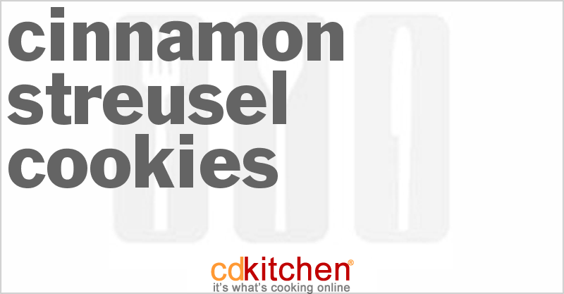 Cinnamon Streusel Cookies - CDKitchen.com